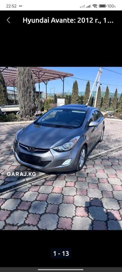 Hyundai Avante 2012, Бишкек