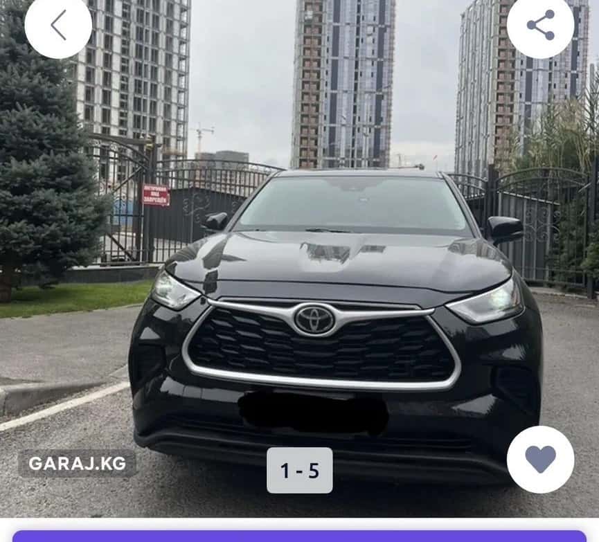 Toyota Highlander 2021, Бишкек