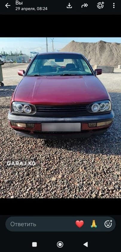 Volkswagen Golf 1992, Бишкек